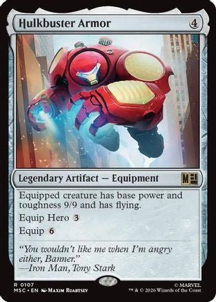 Hulkbuster Armor (107) Surge Foil - Commander: Marvel Super Heroes