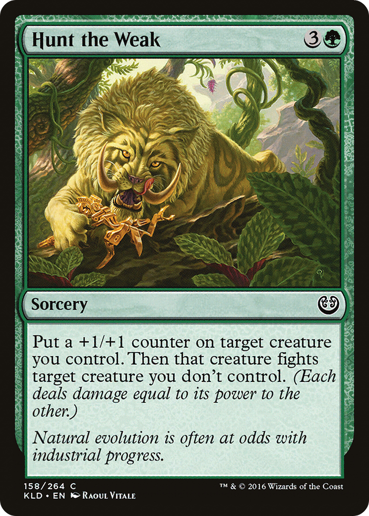 Hunt the Weak (158) Foil - Kaladesh