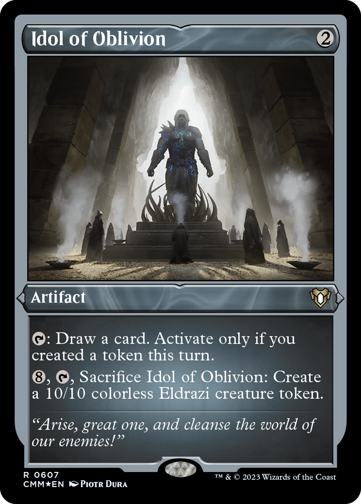 Idol of Oblivion (607) Etched Foil - Commander Masters