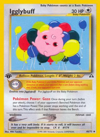 Igglybuff (40) (1st Edition) - Neo Discovery