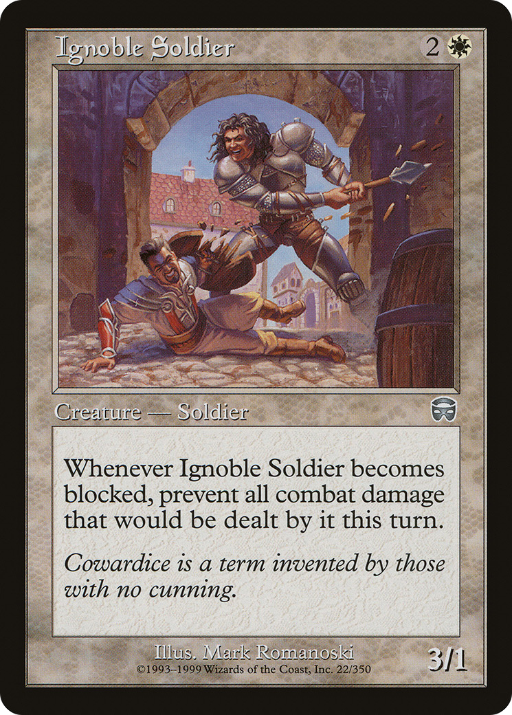 Ignoble Soldier (022) Foil - Mercadian Masques
