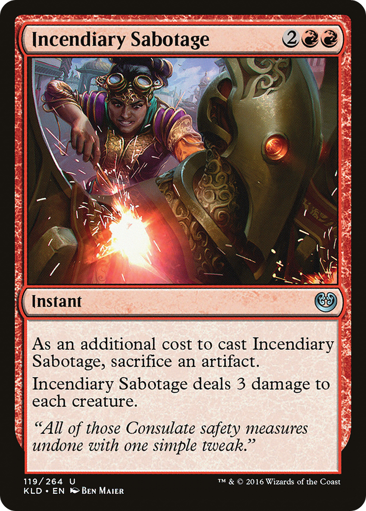 Incendiary Sabotage (119) - Kaladesh