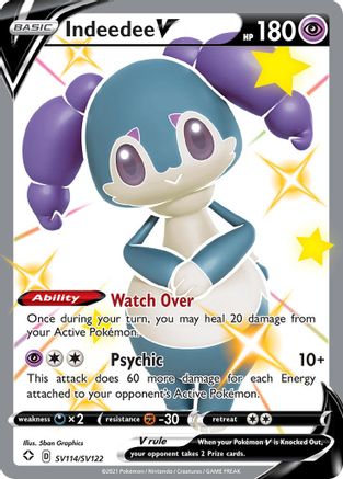 Indeedee V (SV114) (Shiny Vault) Holofoil - Shining Fates