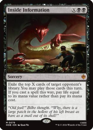 Inside Information (076) Foil - The Hobbit