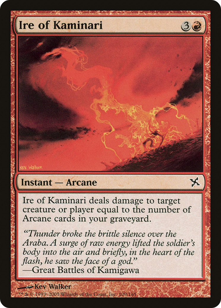 Ire of Kaminari (109) Foil - Betrayers of Kamigawa