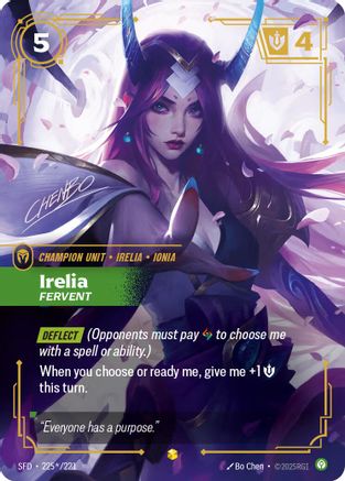 Irelia – Fervent (Signature) (225) Foil - Spiritforged