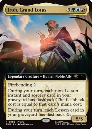 Iroh, Grand Lotus (Extended Art) (002) Foil - Media Promos