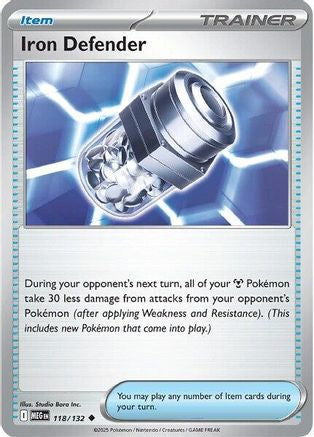 Iron Defender (118) Reverse Holofoil - Mega Evolution