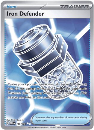 Iron Defender (Full Art) (110) Holofoil - Pitch Black