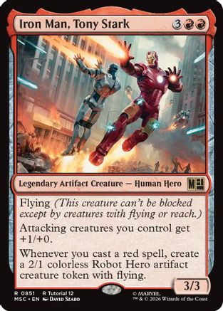 Iron Man, Tony Stark (851) - Commander: Marvel Super Heroes