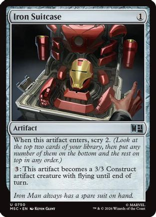 Iron Suitcase (750) Foil - Commander: Marvel Super Heroes