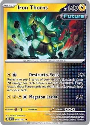 Iron Thorns (62) Reverse Holofoil - Temporal Forces