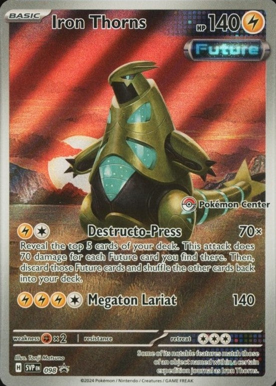 Iron Thorns (Pokémon Center Exclusive) (98) Holofoil - Black Star Promos