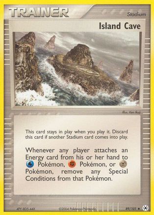 Island Cave (89) Reverse Holofoil - Hidden Legends