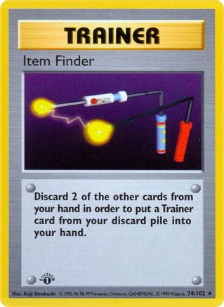 Item Finder (74) (Unlimited) - Base Set (Shadowless)
