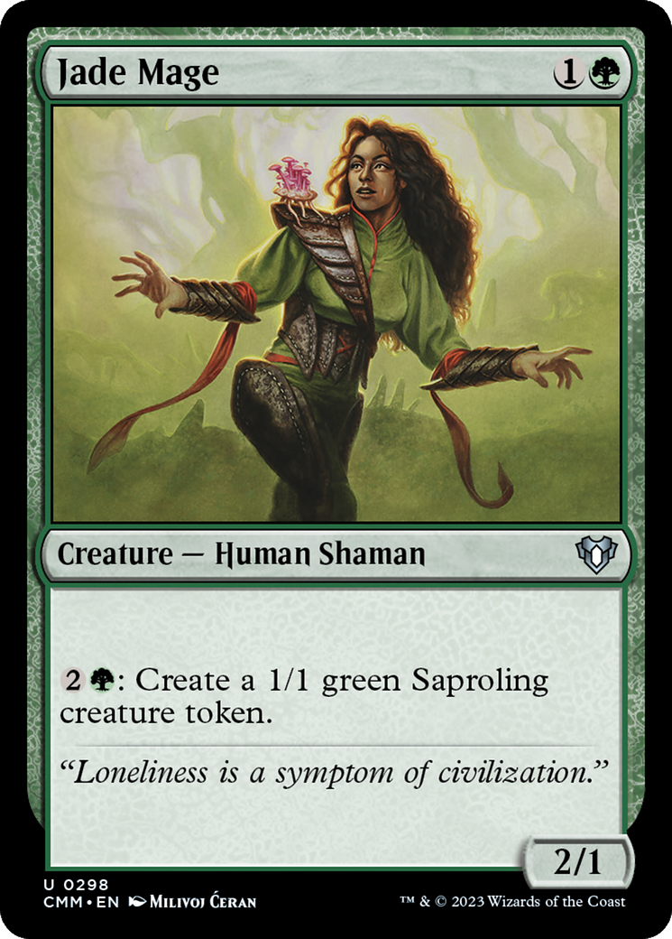 Jade Mage (298) - Commander Masters