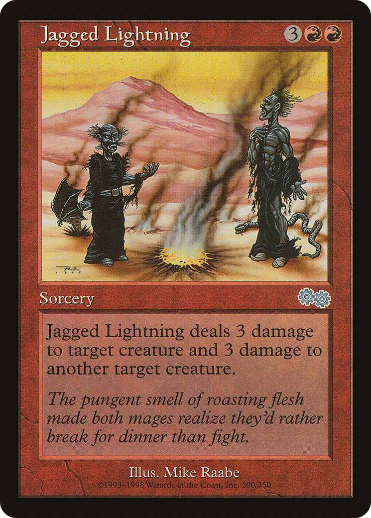 Jagged Lightning (200) - Urza's Saga