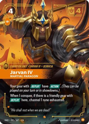 Jarvan IV, Martial Paragon (091) Foil - Radiance
