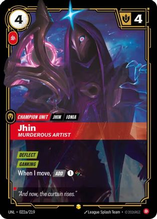 Jhin – Murderous Artist (Alternate Art) (022a) Foil - Unleashed