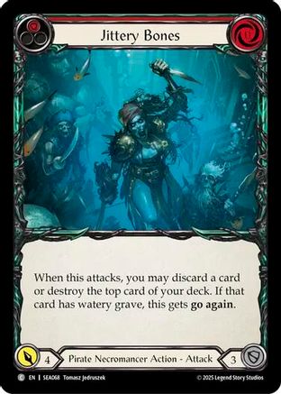 Jittery Bones (Red) (SEA068) Rainbow Foil - High Seas