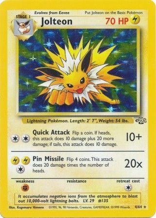 Jolteon (4) (Unlimited) Holofoil - Jungle