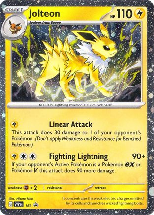 Jolteon (Cosmos Holo) (169) Holofoil - Black Star Promos