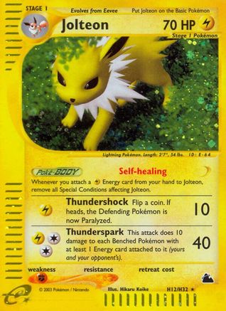 Jolteon (H12) Holofoil - Skyridge
