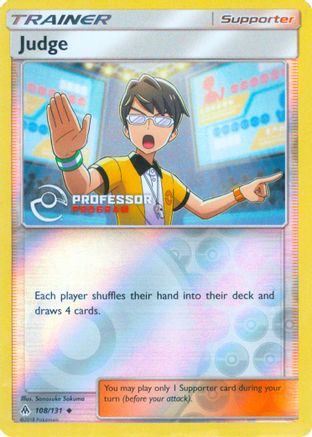 Judge (108) Reverse Holofoil - Professor Program Promos
