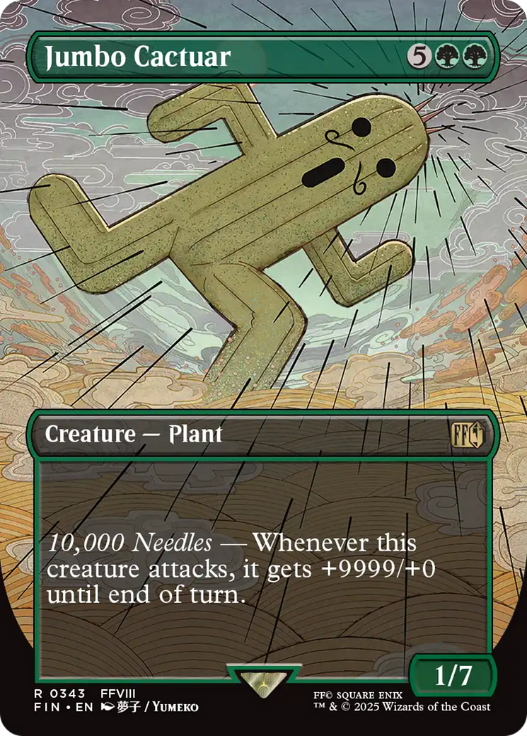 Jumbo Cactuar (Borderless) (343) Foil - FINAL FANTASY