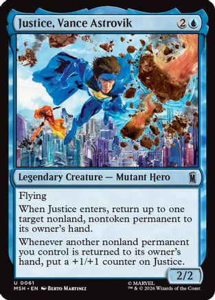Justice, Vance Astrovik (061) Foil - Marvel Super Heroes