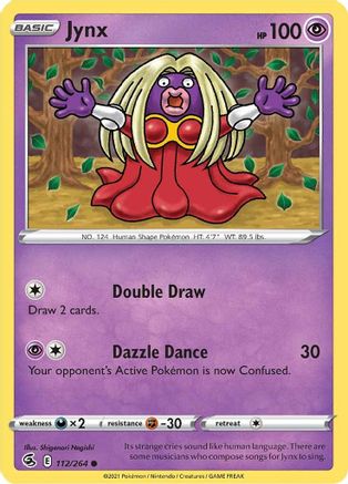 Jynx (112) Reverse Holofoil - Fusion Strike