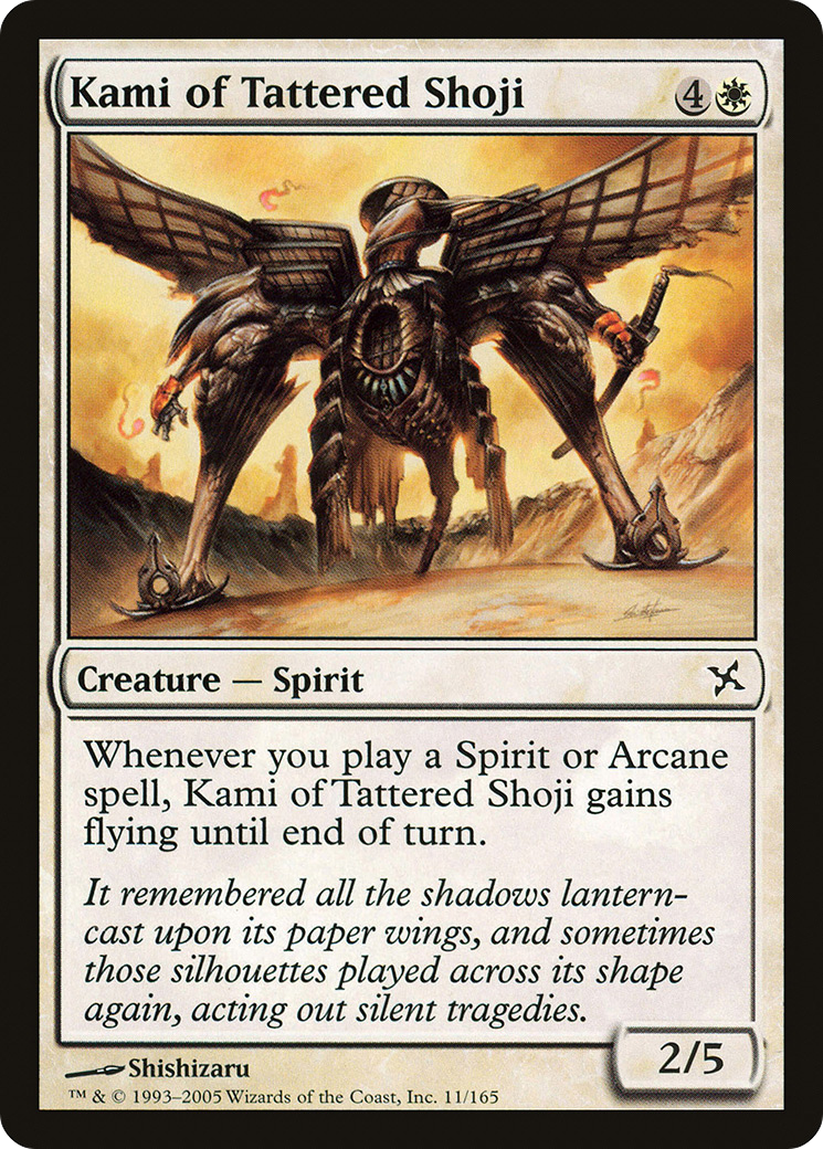 Kami of Tattered Shoji (011) - Betrayers of Kamigawa