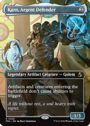 Karn, Argent Defender (Borderless Echoed Pairs) (320) - Reality Fracture