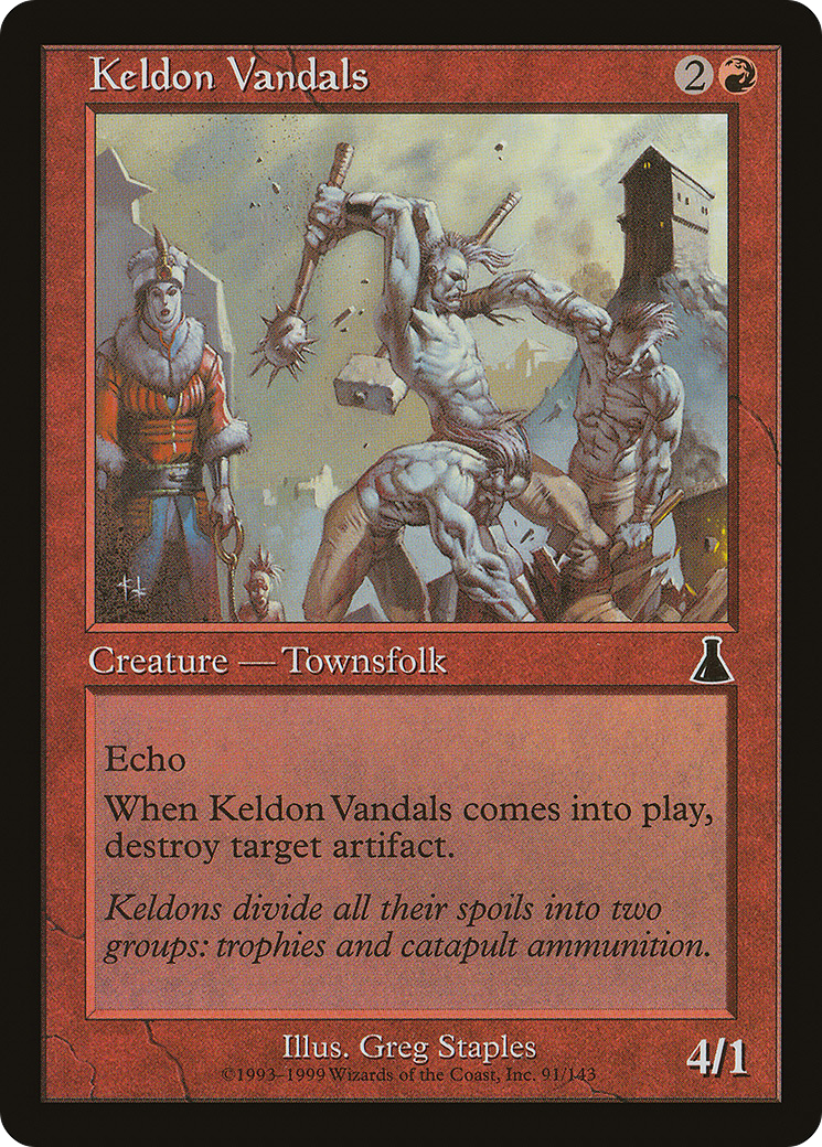 Keldon Vandals (091) Foil - Urza's Destiny