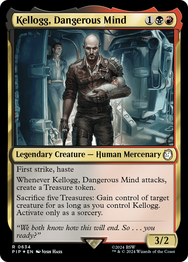 Kellogg, Dangerous Mind (634) Surge Foil - Fallout
