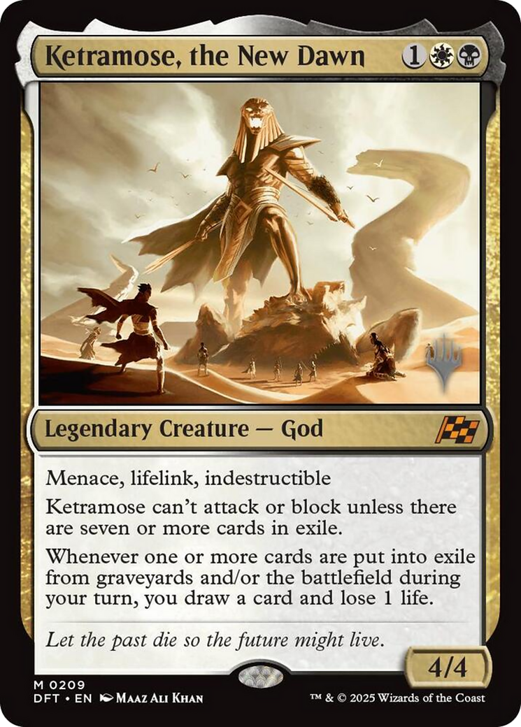 Ketramose, the New Dawn (Promo Pack) (209) Foil - Aetherdrift