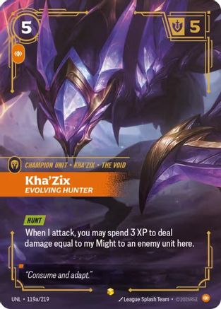 Kha'Zix – Evolving Hunter (Alternate Art) (119a) Foil - Unleashed