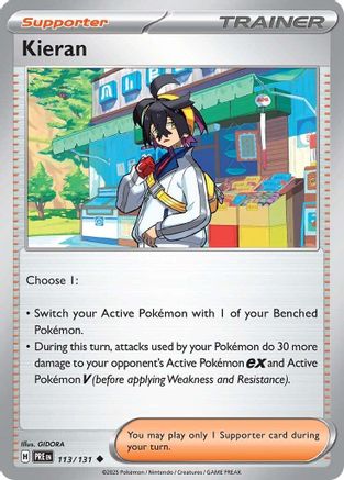 Kieran (113) Reverse Holofoil - Prismatic Evolutions
