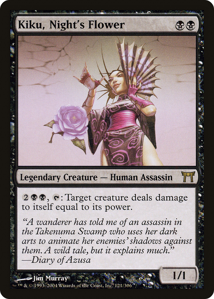 Kiku, Night's Flower (121) - Champions of Kamigawa