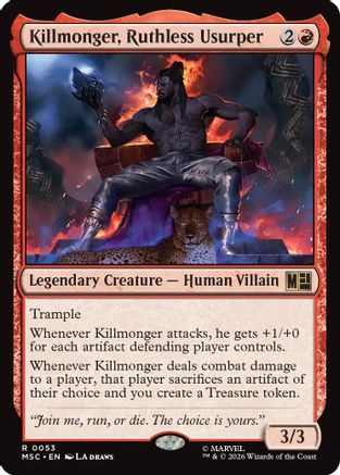 Killmonger, Ruthless Usurper (053) - Commander: Marvel Super Heroes