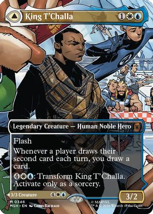 King T'Challa // Black Panther, Hope Enduring (Borderless) (346) - Marvel Super Heroes