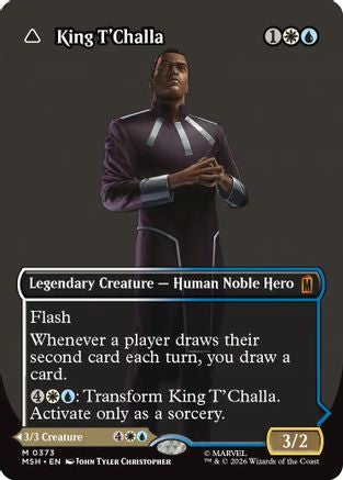 King T'Challa // Black Panther, Hope Enduring (Borderless Logo) (373) - Marvel Super Heroes