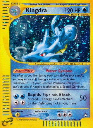 Kingdra (H14) Holofoil - Aquapolis