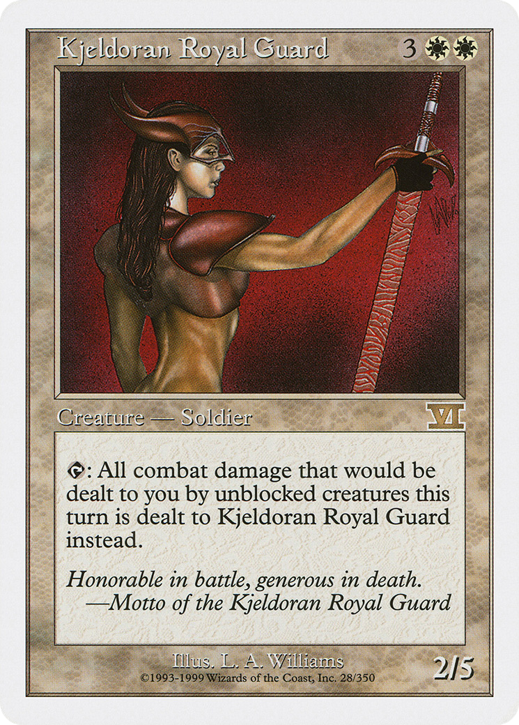 Kjeldoran Royal Guard (028) - Classic Sixth Edition