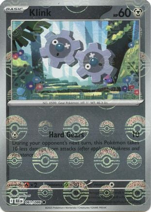 Klink (Poke Ball Pattern) (61) Reverse Holofoil - Black Bolt