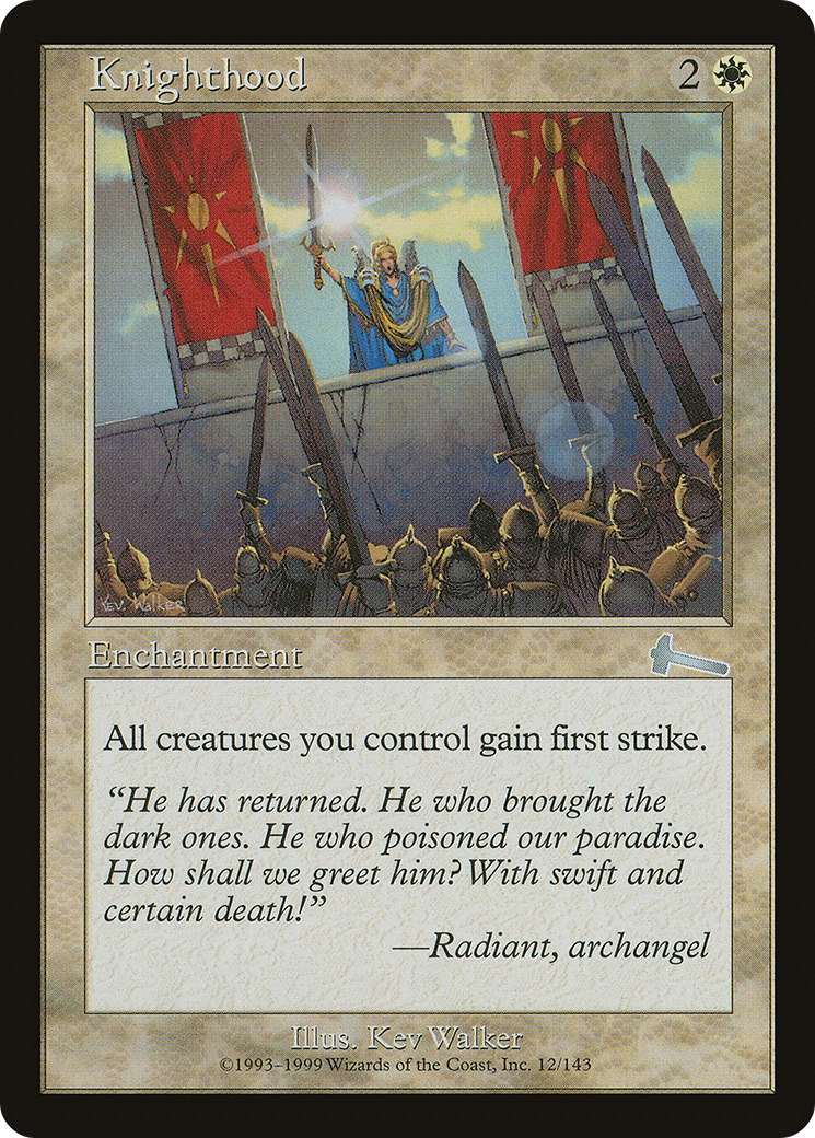 Knighthood (012) Foil - Urza's Legacy