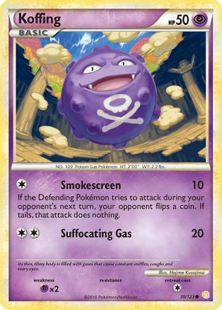Koffing (70) Reverse Holofoil - HeartGold & SoulSilver