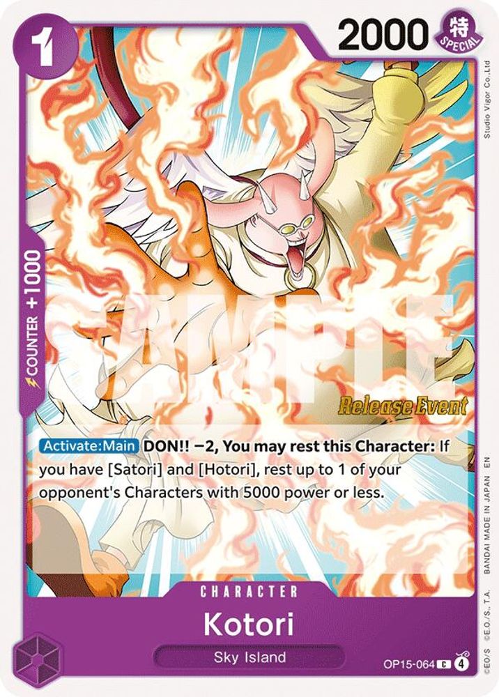 Kotori (OP15-064) Release Event Cards
