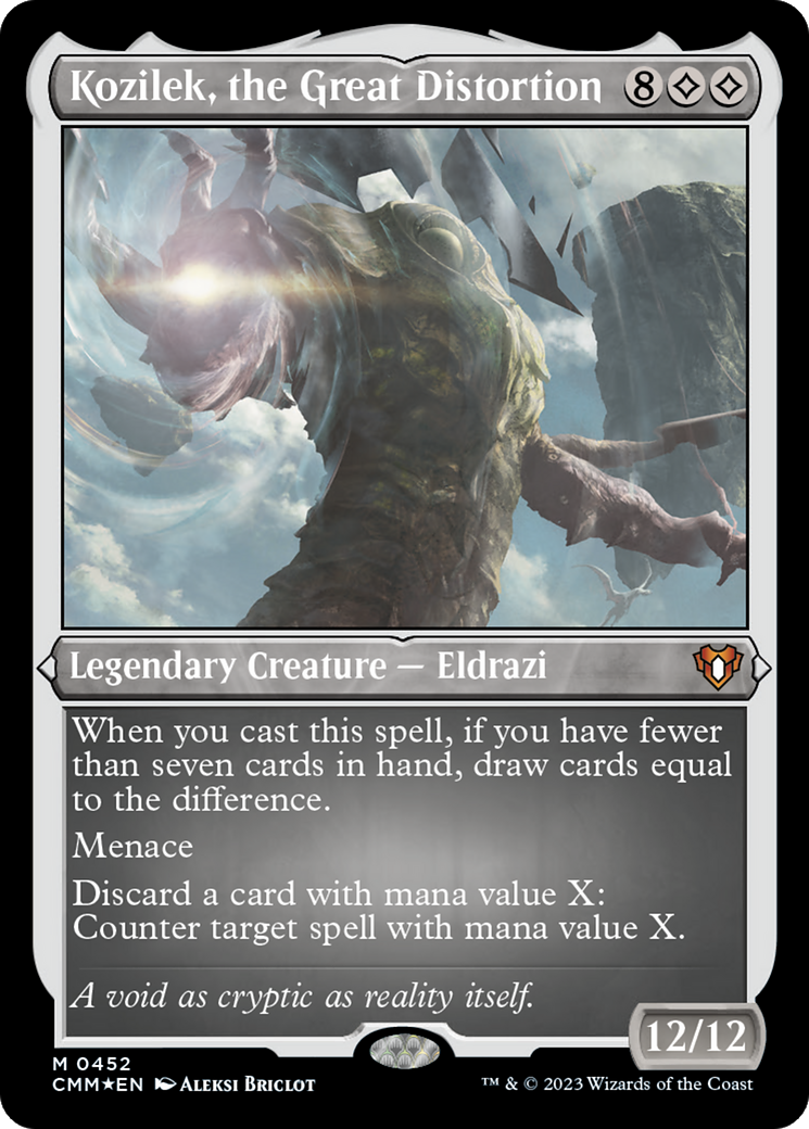 Kozilek, the Great Distortion (452) Etched Foil - Commander Masters