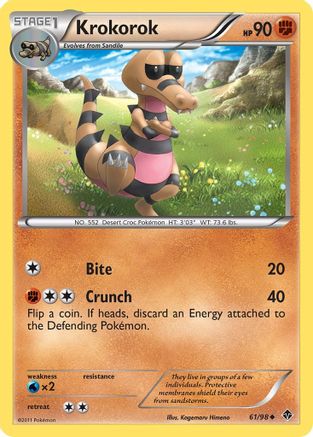 Krokorok (61) Reverse Holofoil - Emerging Powers
